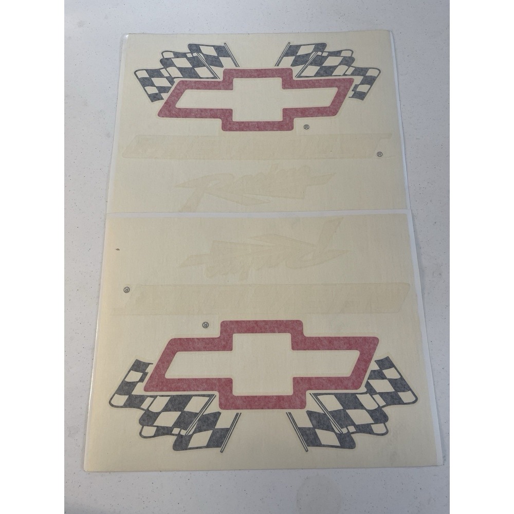 CHEVY‎ RACING Decals Stickers Chevrolet  16" x 12" set of (2) Trucks, Car, Signs